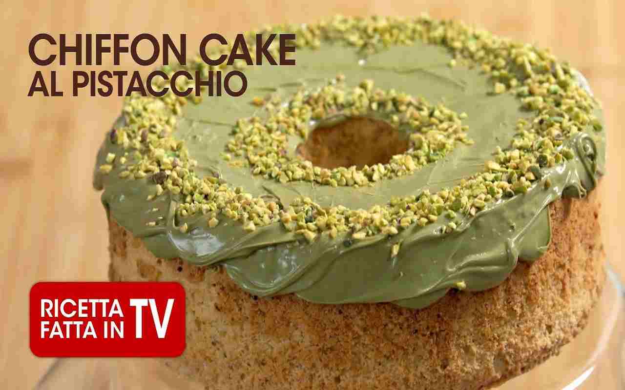 chiffon cake al pistacchio