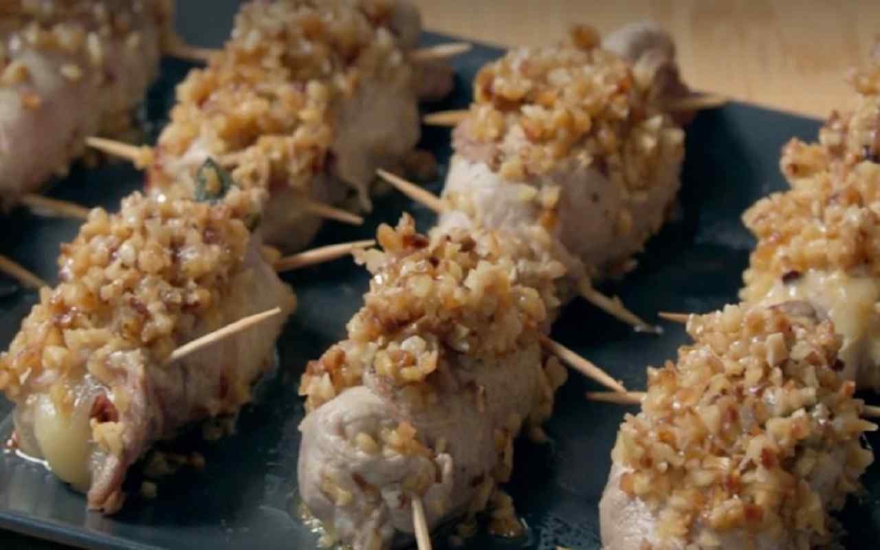 involtini croccanti alle nocciole